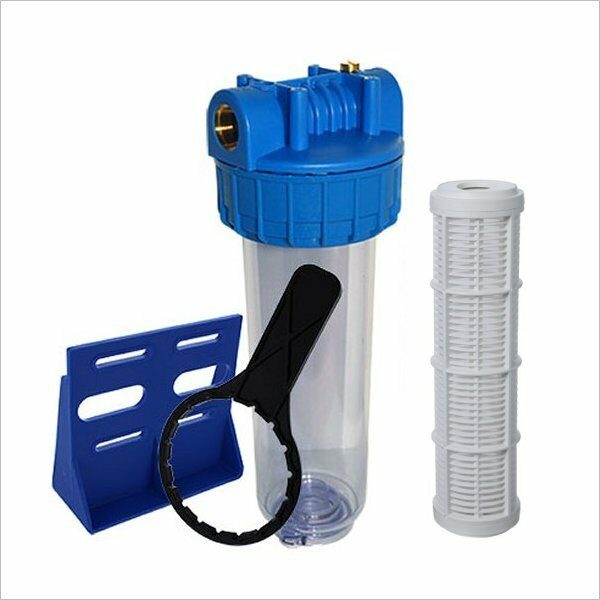 Filtration sédiments lavable 10 pouces 60 microns entrée/sortie 3/4