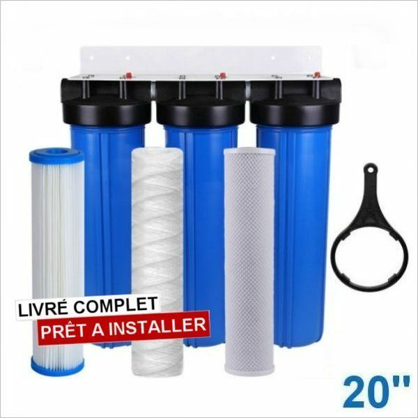 Unité de pré-filtration UV 10'' Eaux brutes - raccordement 3/4